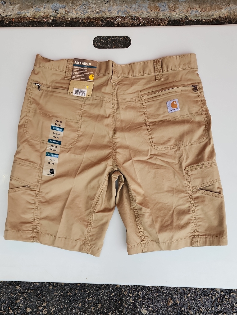 Carhartt Men's Relaxed-Fit Tan Mosby Cargo Shorts